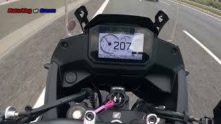 Honda Transalp 750 Top speed amp acceleration 2023 xl750 [upl. by Schiffman208]