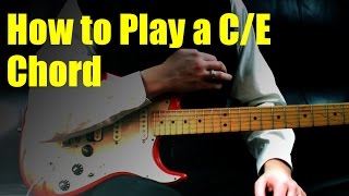 How to Play a CE Chord [upl. by Elorac]