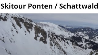 Skitour Tannheimer Tal  Ponten  Schattwald [upl. by Errick502]