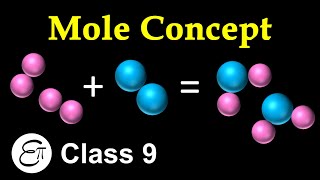 Mole Concept  Atoms and Molecules  12  in Hindi for Class 9 Science NCERT [upl. by Kenon]