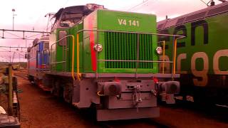 Swedish Train rare  Diesel lokomotiv V4141 [upl. by Robi]