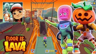 Subway Surfers Haunted Hood 2024  Glorgalax  Pumpkin Pete Floor is Lava Challenge Gameplay [upl. by Hester]