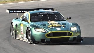 Aston Martin DBR9 GT1 V12 Sound  Accelerations amp Fly Bys on Track [upl. by Lait]