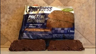 TasteTest DM Sportness vegan Protein Brownie 🍫 Chocolate 🍫 [upl. by Luella566]