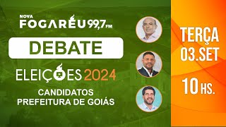 ELEIÇÕES 2024  DEBATE CANDIDATOS CIDADE DE GOIÁS [upl. by Gerti]