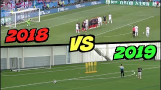 KIERAN TRIPPIER FREE KICK vs CROATIA RECREATED  RUSSIA WORLD CUP 2018 [upl. by Dibbrun]