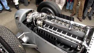 Definitive Auto Union V16 C Type engine warm up  Goodwood Revival 2012  Silver Arrows [upl. by Adlig690]