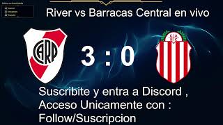 River vs Barracas Central en vivo Lo pasamos por Discord [upl. by Ocsecnarf822]