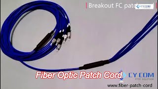 lszh blue armored fiber optic patch cord fcfc singlemode g652d 9125 sx or dx [upl. by Lyred]