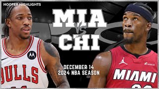 Chicago Bulls vs Miami Heat Full Game Highlights  Dec 14  2024 NBA Season [upl. by Colpin]