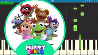 Muppet Babies Theme Song  EASY Piano Tutorial [upl. by Christmas]