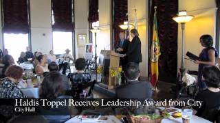 Haldis Toppel Receives LA City Council Recognition [upl. by Modnarb387]