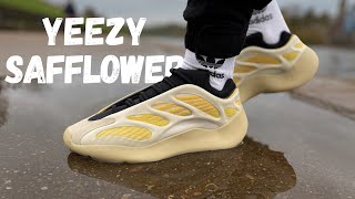 EVERYONE GOT PAIRS YEEZY 700 V3 SAFFLOWER REVIEW amp ON FOOT [upl. by Bathilda]