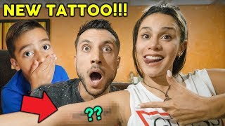 SURPRISING MY FAMILY WITH A TATTOO EPIC REACTION  The Royalty Family [upl. by Ellsworth382]