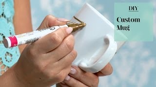 DIY Custom Sharpie Painted Mug [upl. by Assenna16]