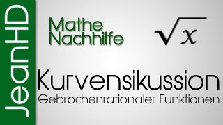 Mathe Nachhilfe  Vollständige Kurvendiskussion Gebrochenrationaler Funktionen  Analysis [upl. by Gnihc382]