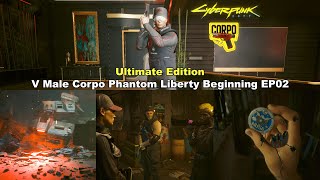 Cyberpunk 2077 UE ​ V Male Corpo PL Beginning EP02 [upl. by Kcirdehs]