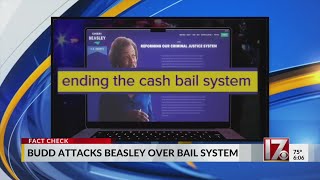 Cheri Beasley called out on bail system stance [upl. by Nerok]