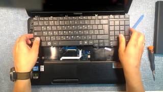 Как разобрать ноутбук Toshiba Satellite C660 Toshiba Satellite C660 disassembly [upl. by Prudie]