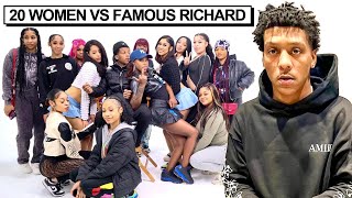 20 WOMEN VS 1 RAPPER FAMOUS RICHARD [upl. by Idnac]