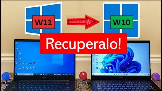 VOLVER a WINDOWS 10 en 2024 ✅ como REGRESAR a WINDOWS 10 desde WINDOWS 11 [upl. by Eibrab970]