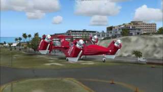 Moller Skycar M400 Departing SABA Landing St Maarten FS2004 [upl. by Uyekawa]