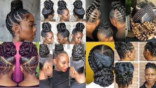 Simple Hairstyles Braided Bun Hairstyles For LadiesTrending Bun 2024 [upl. by Gnouh]