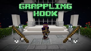 Simple Grappling Hook With Only Commands Minecraft Bedrock Tutorial [upl. by Eilata]