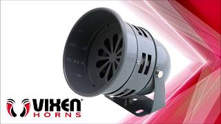 Vixen Horns Motor Driven Electric Siren 12V Gray VXS4006 [upl. by Craig]