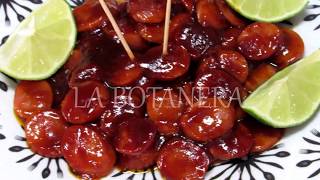 BOTANA FACIL SLACHICHAS EN SALSA BBQ  LAS RECETAS DE MAMA [upl. by Lowe]