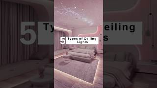 5 Types Of Ceiling Lights interioridesign interioresign home milansarvaiya [upl. by Thurman]