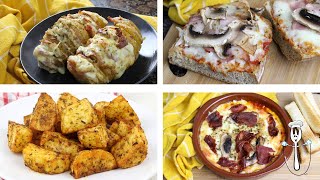 🥔🧀4 NUEVAS recetas en FREIDORA DE AIRE fáciles y deliciosas🧀🥔  Recetas en airfryer [upl. by Notsgnal680]