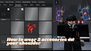 How to wear 2 shoulder accessories at once in roblox [upl. by Akinna477]