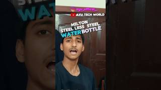 Unboxing And Review Milton Steel Less Water Bottle 1L [upl. by Atnahsal]