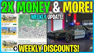 GTA Online WEEKLY UPDATE 2X Money amp More [upl. by Dnaletak]