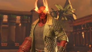 Injustice 2 Hellboy Moves List [upl. by Oinotnaesoj283]