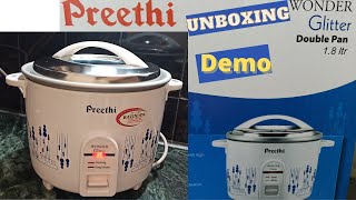 Preethi Electric rice cooker 18 literPreethi 18 liter rice cookerPreethi electric rice cooker [upl. by Ailuig]