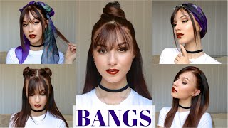 5 ways to Style BangsFringe [upl. by Riaj]