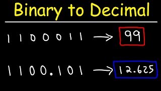 How To Convert Binary To Decimal  Computer Science [upl. by Namzaj]