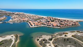 Port Leucate en 4K par drone Dji mini 3 Pro [upl. by Tamera609]