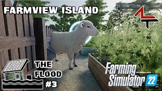 Free range sheep  FS22  New house sheds first fish farmed and sheep running wild in my yard [upl. by Benita114]