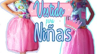 como hacer un VESTIDO para Niña  Manualidades con Mariel Picazo [upl. by Seagraves]