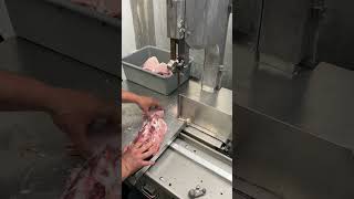 Precision cutting bonein pork chop [upl. by Namref]