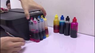 How to refill ink for Canon E410E470 modified CISS ink tank [upl. by Chandless91]