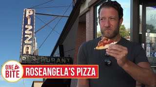 Barstool Pizza Review  Roseangelas Pizza Evergreen Park IL [upl. by Wilber]