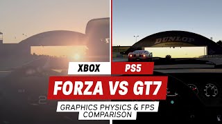 Forza Motorsport vs Gran Turismo 7 Graphics Physics and FPS Comparison [upl. by Katleen]