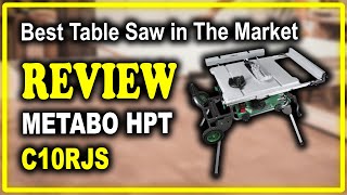 Metabo HPT Jobsite Table Saw C10RJS Review  Best Table Saw in The Market [upl. by Llenoj]