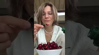 Trying Weird Cherry Combo mukbang OriginalContentByannaantonje [upl. by Bronson]