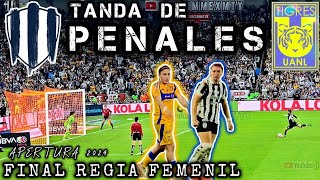 RAYADAS VS TIGRES  PENALES   FINAL REGIA FEMENIL  APERTURA 2024LigaMX Femenil ligamxfemenil [upl. by Emelen]