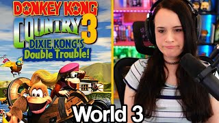 CottonTop Cove and SQUIRT  Donkey Kong Country 3  Lets play Part 4 [upl. by Karolina222]